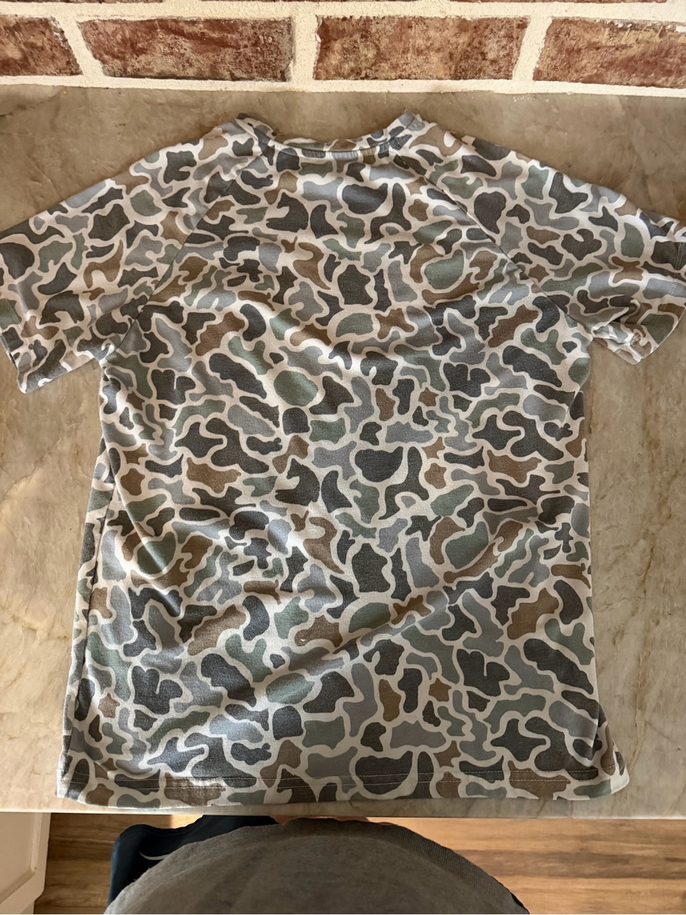 Kids Short-Sleeve Camo Tee - Green/Gray/Brown